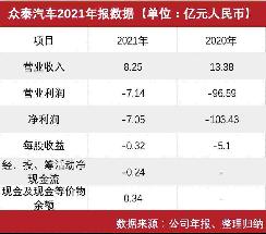 2021年凈利潤大增93%，效法新勢力是眾泰汽車唯一出路